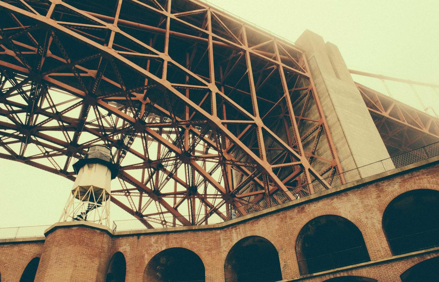 Scenic view of a small coastal town